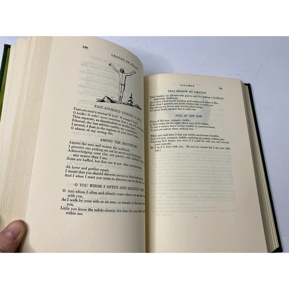 Easton Press Leaves of Grass by Walt Whitman 1977 Leather‎ Bound Edition
